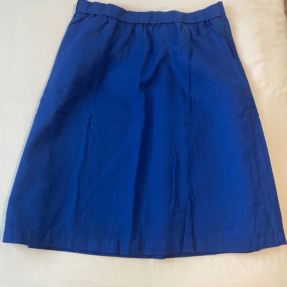 J.Crew Blue Skirt size M with pockets